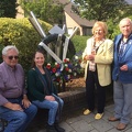 Bomb .Mills' kinship visiting Memorial for Five of the Crew KIA De Bilt