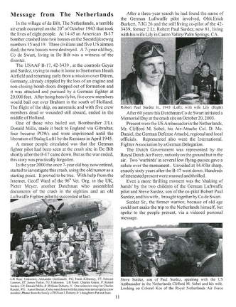 Info for the Americans:  96thBG News Magazine  publishing about the Memorial Day in De Bilt