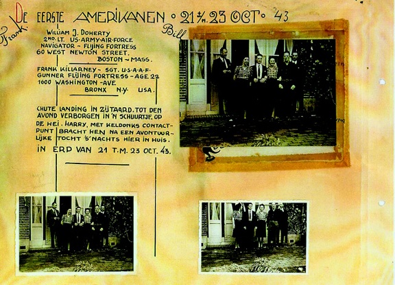 Page of the WWII-Otten safehouse scrapbook