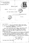 PostwarLetter from Resistance Tilburg to Doherty's wartime address when he left Aunt Coba's safehouse Tilburg