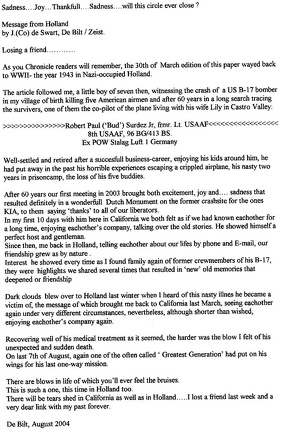 Article for SF Chronicle on Bud Surdez passing Aug. 2004